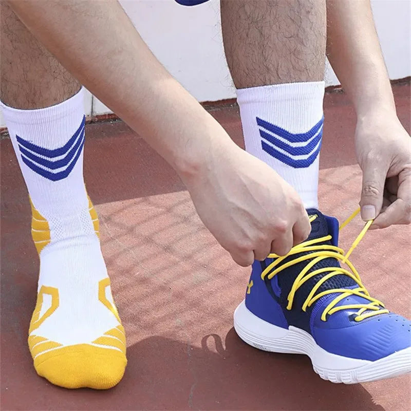 Professional Super Star Sports Basketball Socks Elite Thick Sports Running Cycling Socks Non-slip Towel Bottom Socks Stocking